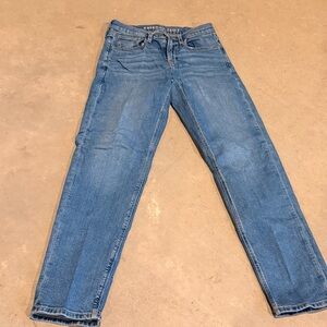 American Eagle Outfitters Women's Blue Straight Leg Jeans